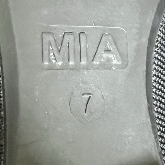 MIA Black Amora Pointed Toe Knit Slip on Flats Size 7M Comfort - Picture 10 of 10